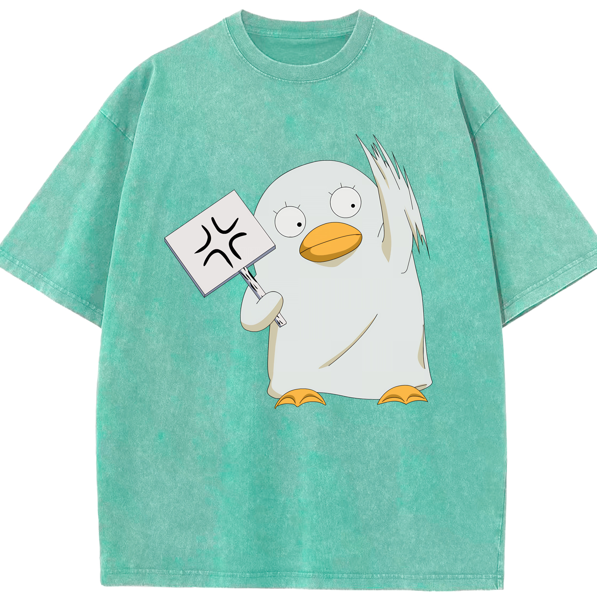 （画像用） ぎんたま 坂田銀時（さかたぎんとき） 神楽 志村新八（しむら しんぱち） GINTAMA Sakata Gintoki Kagura Shimura Shinpachi 綿100% ヴィンテージ風 半袖Tシャツ（フロントプリント）